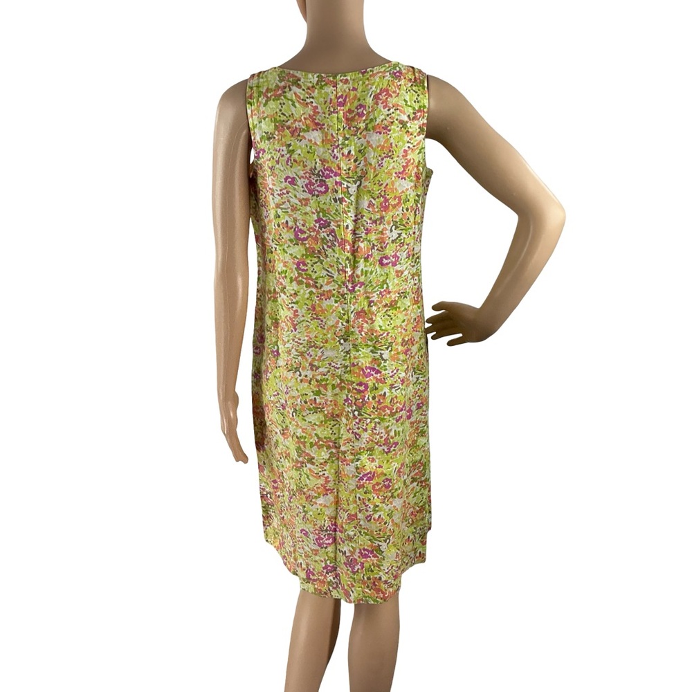 J Jill Love Linen Shift Dress Multicolor Floral Summer Size XS - Picture 5 of 7